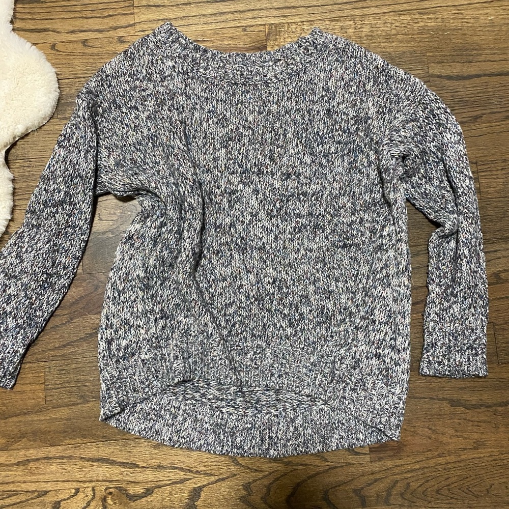 Cozy Black and White Knit Sweater